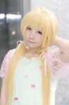 blonde_hair cosplay futaba_anzu idolmaster idolmaster_cinderella_girls tshirt yukako rating:Safe score:0 user:nil!