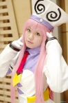 bodysuit cosplay dress gloves lala_satalin_deviluke misaki pink_hair tie to_love-ru rating:Safe score:0 user:nil!
