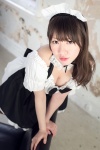 apron black_legwear cleavage cosplay dress hairband maid maid_uniform tagme_character tagme_series taiga_chihiro twintails rating:Safe score:2 user:nil!