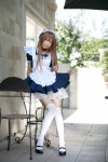apron choker cosplay flower headband maid maid_uniform mashiro_yuki miniskirt original petticoat skirt thighhighs zettai_ryouiki rating:Safe score:2 user:pixymisa