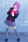 cosplay little_busters! merino_moko purple_hair saigusa_haruka school_uniform rating:Safe score:3 user:xkaras