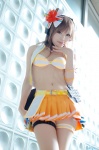 beatmania_iidx bikini_top cosplay headphones kipi pantyhose pleated_skirt skirt swimsuit umegiri_iroha vest rating:Safe score:4 user:nil!