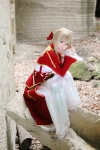 blonde_hair braid cosplay dress fate/series fate/stay_night kamui_arisa red_moon saber rating:Safe score:0 user:nil!