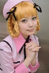 blonde_hair blouse cosplay hair_ribbons hat kaieda_kae kiia sekien_no_inganock twin_braids rating:Safe score:0 user:nil!