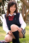 blouse bookbag kneesocks pleated_skirt sakamoto_rion school_uniform skirt sock_pull sweater_vest rating:Safe score:1 user:nil!