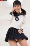 bikini_bottom hamada_yuri pleated_skirt sailor_uniform school_uniform skirt swimsuit twintails rating:Safe score:0 user:nil!