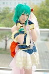 cosplay crown dress gloves koharu macross macross_frontier microphone ranka_lee twintails veil rating:Safe score:0 user:nil!