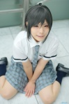 blouse cosplay idolmaster kikuchi_makoto kneesocks kusaka_akane pleated_skirt school_uniform skirt tie rating:Safe score:0 user:pixymisa