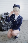 beret cosplay kantai_collection reco sailor_dress socks white_hair z1_leberecht_maass_(kantai_collection) rating:Safe score:0 user:nil!