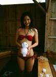 beautiful_snow_scenery_in_akita bikini onsen sasaki_nozomi side-tie_bikini snowman swimsuit wet rating:Safe score:2 user:nil!