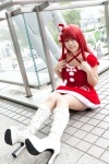 boots bow cosplay dress hairbow original pantyhose red_hair yuu_(ii) rating:Safe score:1 user:pixymisa