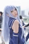 aoki_hagane_no_arpeggio blue_hair cosplay detached_sleeves iona sailor_uniform sakuya_mikoto school_uniform rating:Questionable score:0 user:nil!