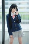 blazer blouse chamaro cosplay k-on! nakano_azusa pleated_skirt school_uniform skirt twintails rating:Safe score:1 user:nil!
