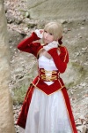 blonde_hair braid cosplay dress fate/series fate/stay_night kamui_arisa red_moon saber rating:Safe score:0 user:nil!