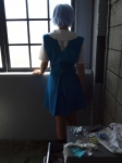 ayanami_rei blue_hair cosplay jumper kiri_kyousuke neon_genesis_evangelion sailor_uniform school_uniform socks rating:Safe score:0 user:nil!