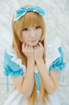 alice_in_wonderland alice_(wonderland) blonde_hair cosplay dress hairbow rinami rating:Safe score:0 user:nil!
