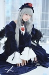 arika_miu blouse boots cosplay hairband rozen_maiden silver_hair skirt suigintou wings rating:Safe score:0 user:nil!