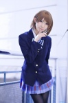 black_legwear blazer blouse cosplay koizumi_hanayo love_live!_school_idol_project pantyhose pleated_skirt rinami school_uniform skirt rating:Safe score:1 user:nil!
