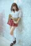 blouse cosplay loose_socks pleated_skirt skirt socks sweater tagme_character tagme_series yome rating:Safe score:0 user:nil!
