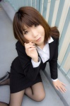 business_suit dress_shirt higurashi_rin pantyhose skirt rating:Safe score:3 user:pixymisa