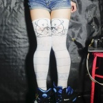 denim iiniku_ushijima shorts thighhighs white_legwear rating:Questionable score:3 user:nil!