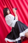 blouse camera cosplay kneesocks miniskirt nagumo_tsubasa shameimaru_aya skirt tokin_hat touhou rating:Safe score:0 user:nil!