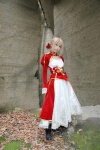 blonde_hair boots braid cosplay dress fate/series fate/stay_night kamui_arisa red_moon saber rating:Safe score:0 user:nil!