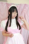 apron blouse chiyoko_7 chocoball cosplay glasses jumper maid maid_uniform original rating:Safe score:0 user:nil!
