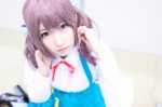 aomi_isara blouse cosplay hiokichi jumper koi_to_senkyo_to_chocolate purple_hair school_uniform socks twintails rating:Safe score:0 user:nil!
