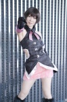 boots cosplay elbow_gloves gloves halter_top idolmaster kikuchi_makoto maropapi miniskirt skirt rating:Safe score:2 user:nil!