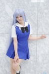 blue_hair cosplay grisaia_no_kajitsu jumper kazami_kazuki kneesocks pantyhose sailor_uniform school_uniform sheer_legwear yuzuki_aya_(ii) rating:Safe score:0 user:nil!