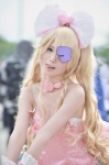 blonde_hair cosplay dress eyepatch hairbow harime_nui kill_la_kill kurasaka_kururu rating:Safe score:0 user:nil!