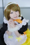 apron cosplay dress hairbow koizumi_hanayo love_live!_school_idol_project maid maid_uniform sakiko rating:Safe score:0 user:nil!