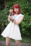chains cosplay dress kureha magi:_the_labyrinth_of_magic morgiana_(magi) necklace red_eyes red_hair shackles rating:Safe score:2 user:pixymisa