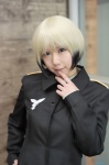 blazer blouse cosplay erica_hartmann military_uniform multi-colored_hair reco strike_witches rating:Safe score:0 user:nil!