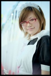 apron costume glasses maid maid_uniform rumi rating:Safe score:1 user:nil!