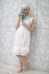 ano_hi_mita_hana_no_namae_wo_bokutachi_wa_mada_shiranai cosplay dress flower honma_meiko kochome ribbon_tie white_hair rating:Safe score:0 user:pixymisa
