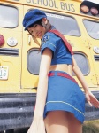 ass blouse bus costume croptop hat minami_akina miniskirt skirt tour_guide rating:Safe score:0 user:nil!