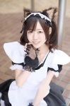 animal_ears apron cat_ears cosplay dress fingerless_gloves hairband hibe maid maid_uniform tagme_character tagme_series twintails rating:Safe score:0 user:nil!