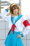armband cosplay hairband hair_ribbons remon sailor_uniform school_uniform suzumiya_haruhi suzumiya_haruhi_no_yuuutsu rating:Safe score:0 user:nil!