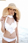 bikini cleavage hara_mikie ocean straw_hat swimsuit ys_web_302 rating:Safe score:1 user:nil!