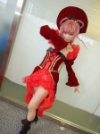 another_blood boots braids cosplay demonbane gown izaki_nokoru pink_hair ruffles rating:Safe score:0 user:nil!