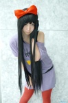 akiyama_mio cosplay dress hairbow k-on! pantyhose tank_top uu rating:Safe score:3 user:nil!