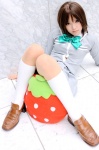 cosplay ichigo_100 kipi pantyhose school_uniform socks sotomura_misuzu strawberry_pillow rating:Safe score:1 user:darkgray