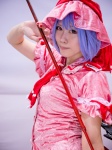 blue_hair broom cosplay dress hat remilia_scarlet touhou wings yoppy rating:Safe score:0 user:pixymisa