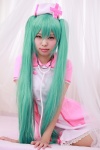 aqua_hair cosplay hatsune_miku hiiragi_haruka nurse nurse_cap nurse_uniform stethoscope twintails vocaloid rating:Safe score:0 user:pixymisa