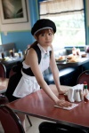 apron beret dress hello_project_digital_books_74 takahashi_ai waitress waitress_uniform rating:Safe score:0 user:nil!