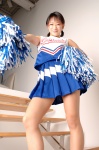 cheerleader_uniform costume dgc_0230 glasses pleated_skirt pom_poms skirt tank_top tokito_ami twintails rating:Safe score:0 user:nil!