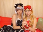blonde_hair cosplay hairbow original polka_dots saya silver_hair tsugihagi_mishin rating:Safe score:0 user:nil!