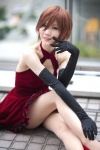 change_me_(vocaloid) cosplay dress elbow_gloves gloves meiko project_diva rika vocaloid rating:Safe score:5 user:nil!
